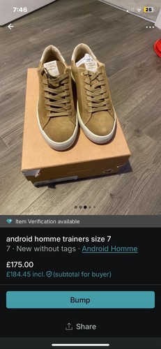 Android Homme Trainers Size 7 - Picture 3 of 7