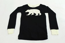 Little Blue House Kid's Plaid Applique Bear Pajama Set Top MP7 Cream Size 4