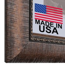 Custom Matted Picture Poster Frame  Mat 3-1/4" Textured Bronze 1538 16x20 24x36