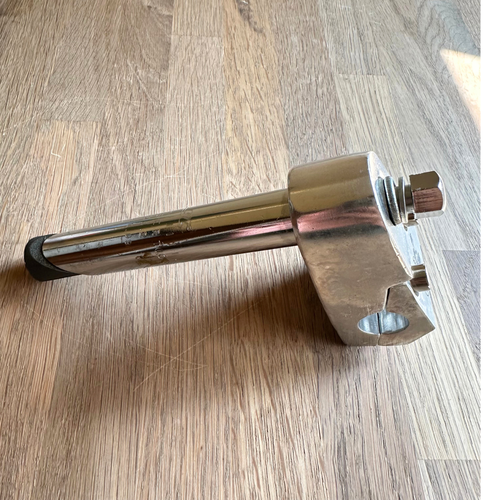 BMX Bike Quill Stem 22.2mm Mongoose Freestyle Mid School Stem Chrome Silver - Picture 5 of 13