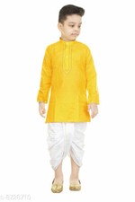 Traditional Wear Trendy Soft Cotton Dhoti Kurta Set for Boys Freeshipping