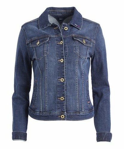 Golden Sequin Star-at-Back Denim Jacket 