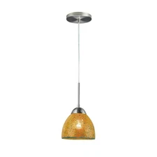 Woodbridge Lighting 13623 Mini Pendant, Satin Nickel - 13623STN-M21AMB