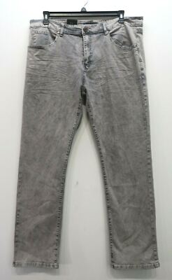 Tailored Recreation Premium Mens Straight Leg Stretch Gray Denim
