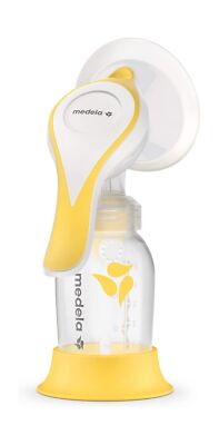 Medela Manual breast pump with Flex Shields Harmony Single Hand for More Comf...