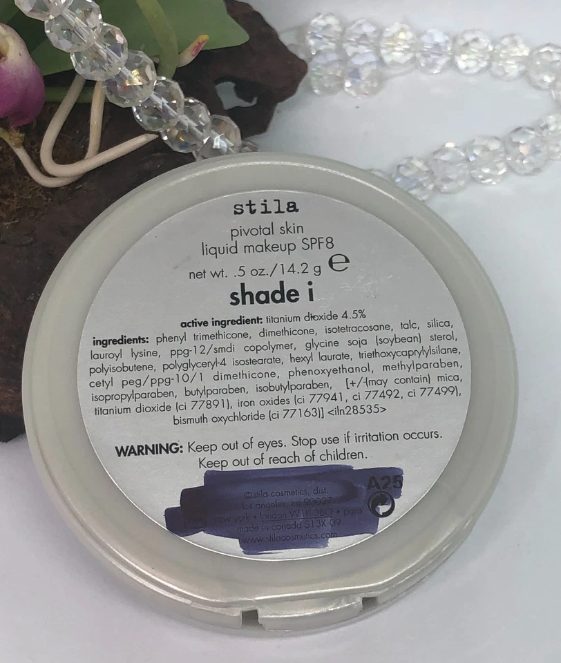 Stila Pivotal Skin Liquid Cushion Makeup Foundation SPF 8 - Shade I -New -Sealed - Image 4 of 4