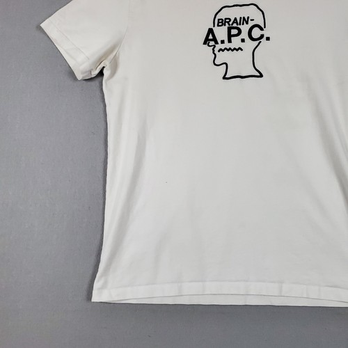 APC x Brain Dead T-Shirt Size White T-shirt Embroidery Logo - Imagen 7 de 13