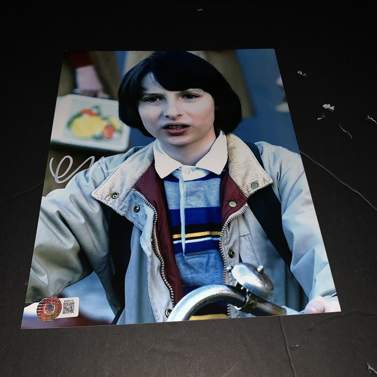 Finn Wolfhard Signed Stranger Things Mike 8x10 Photo Beckett BAS 