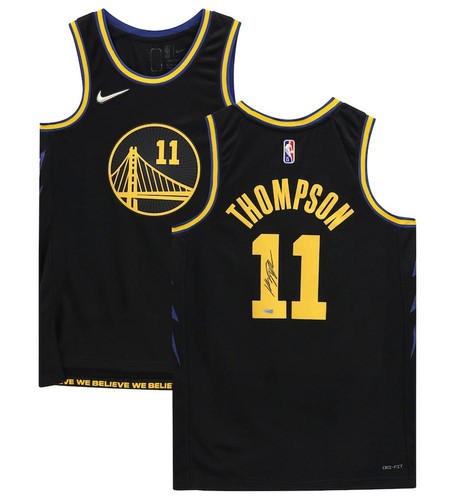 KLAY THOMPSON Autographed Warriors Nike 