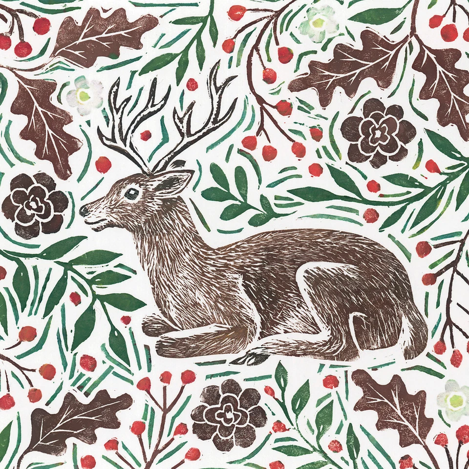 OTTER HOUSE Charity Christmas Card Pack - Stag & Holly