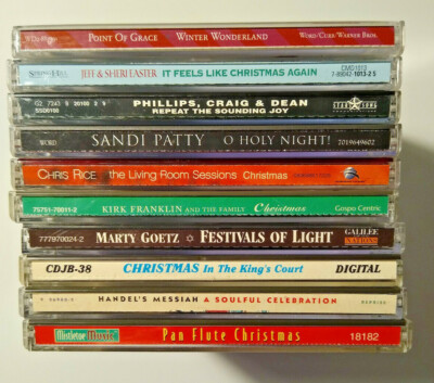 10 CD mixed lot Christian Christmas pop rap country instrumental traditional