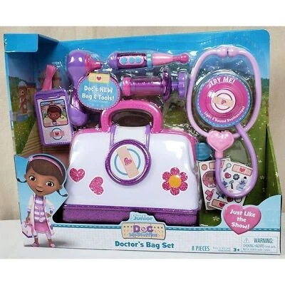JUST PLAY Doc McStuffins Doctor's Bag Set 8 pieces Disney Junior Ages 3+