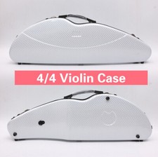 Advance Violin case 4/4 Carbon Fiber Violin Box White Color Lock Strong Light