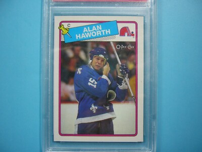 1988/89 O-PEE-CHEE NHL HOCKEY CARD #131 ALAN HAWORTH PSA 10 GEM