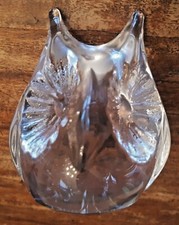DAUM France Kristall Kunstobjekt Paperweight Eule - Hibou - Owl