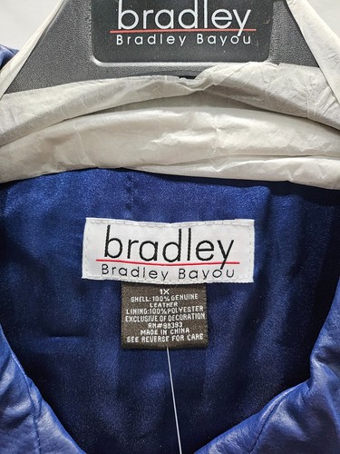 Bradley Bayou Royal Blue Leather Jacket NWT - Picture 8 of 15
