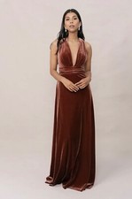 revelry bridesmaid dress Dylan terracotta 8 Petite Maxi