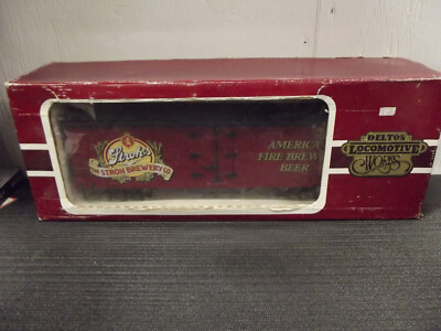 Delton Locomotive Works 4258 Strohs Brewery Beer Reefer Boxcar G Scale