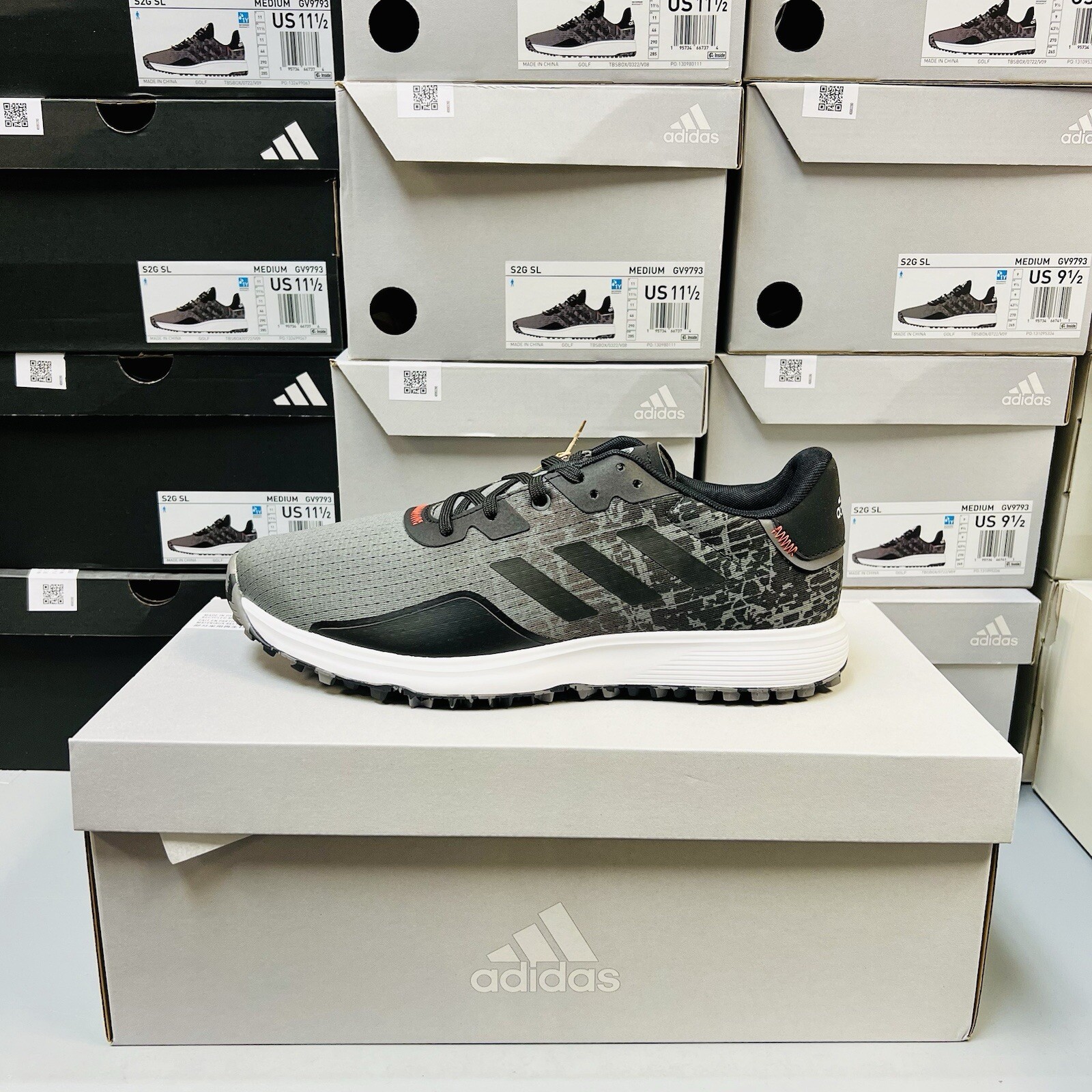 Adidas S2G SL Men's Size 9.5 Golf Shoes Gray Athletic Sneakers Footwear #793