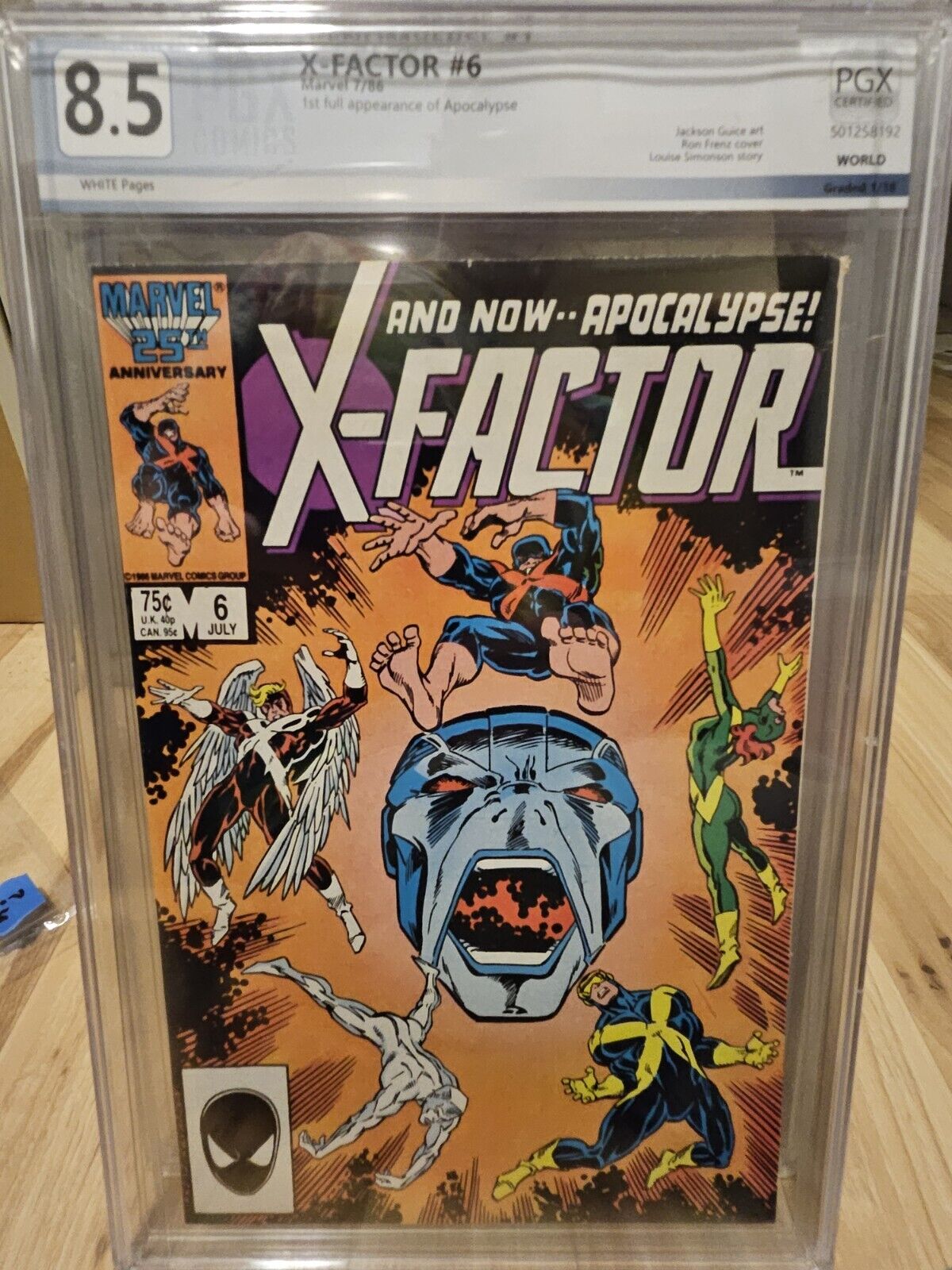 Marvel X-Factor #6 1st Appearance of Apocalypse Graded Pgx 8.5