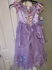 "New" Disney Princess Rapunzel Deluxe Child Costume Purple Dress Medium 7