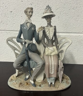 Lladro ''Liebhaber im Park'' Figur 1274 - Retired 1993 - Antonio Ballester