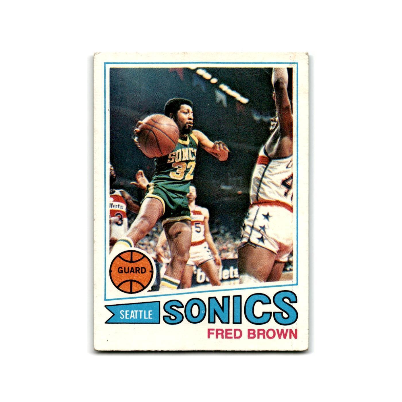 1977 Topps Fred Brown Seattle SuperSonics #30