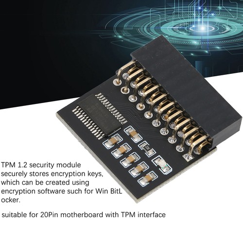 TPM 1.2 Module LPC Interface TPM Module 20PIN Light Weight For PC - Afbeelding 4 van 23