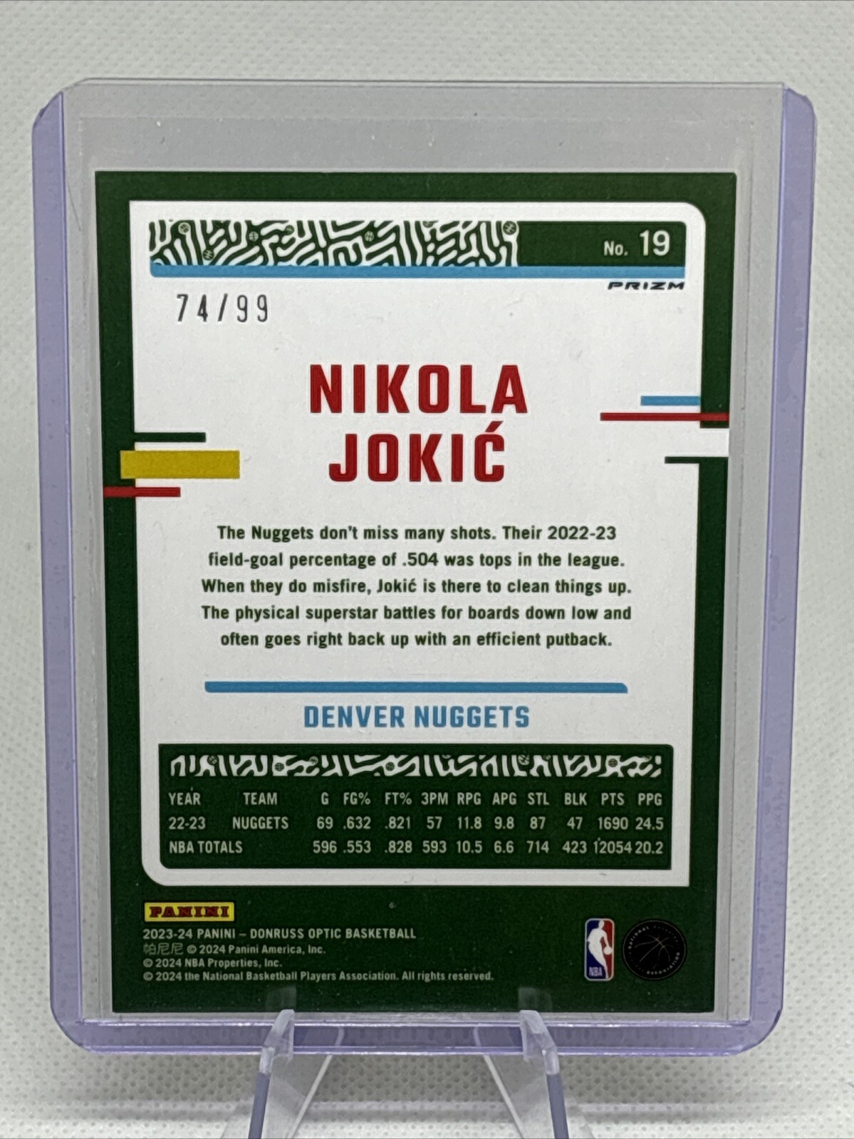 202324 Panini Donruss Optic International Red & Gold Prizm 19