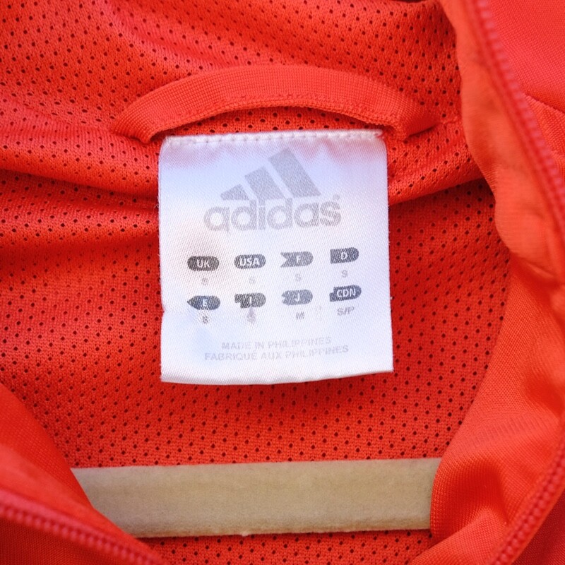 Vintage Adidas Tracksuit Jacket, 2004, Orange with Navy
