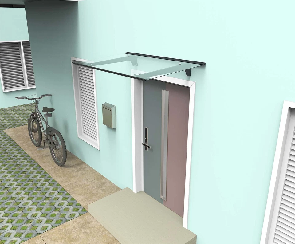 SCHARTEC Aluminium Vordach T1000 Haustürvordach Haustür Überdachung Pultvordach - Bild 4 von 4