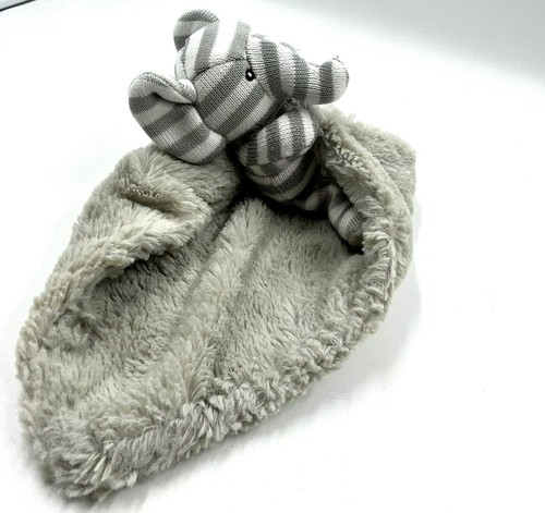 KellyToy Elefant Lovey Sicherheitsdecke grau gestreift Plüsch Kuschel Stuffy - Bild 4 von 6