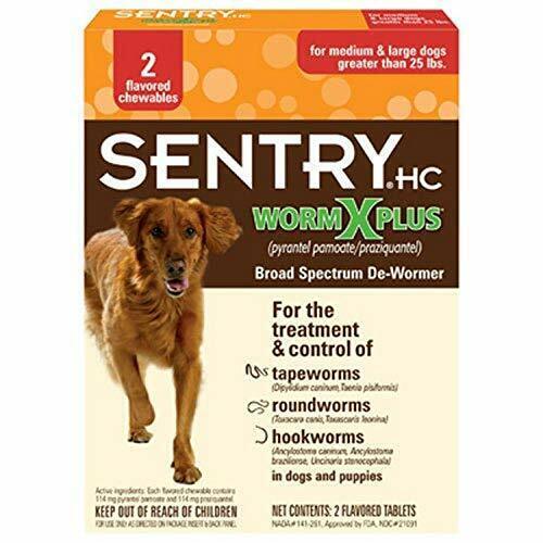 Sentry WormX Plus Large 7 Way Dewormer Dog 03931 73091177036 eBay
