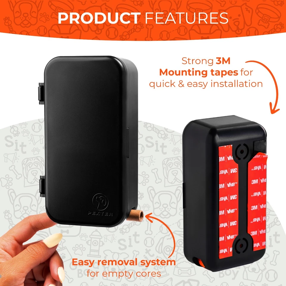 Pexter Dog Poop Bag Holder - Outdoor or Indoor Pet Waste Bag Dispenser - Image 3 of 4