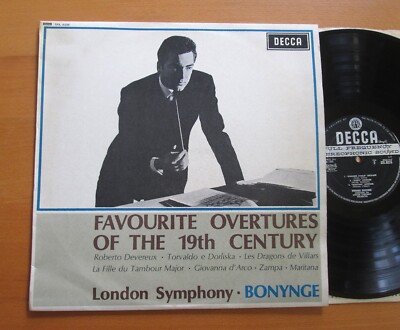 SXL 6235 WBg Favourite Overtures Of The 19th Century Bonynge EX Decca 1st