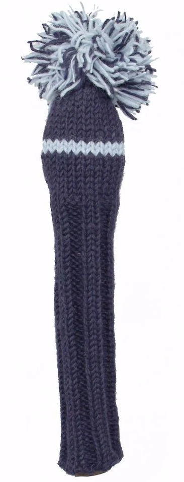 Sunfish navy and light blue knit wool hybrid / utility golf headcover