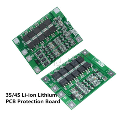 3/4S 40A Enhanced Balanced Li-ion Li-ion 18650 Battery PCB BMS Protection Board