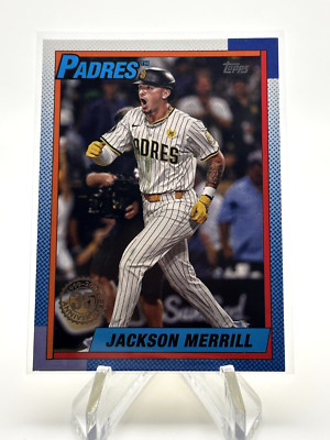 JACKSON MERRILL 2025 TOPPS SERIES 1 1990 35TH ANNIVERSARY INSERT