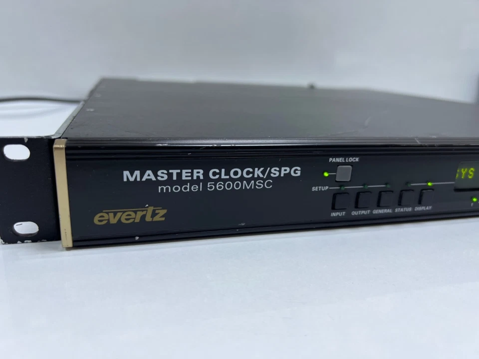 Evertz Master Clock/SPG 5600MSC ( For parts or Not working ) - Image 3 of 4
