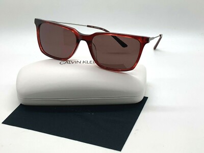 New Calvin Klein Red Sunglasses New Calvin Klein Jeans CKJ 18509SA 600 Crystal Red  main image 3