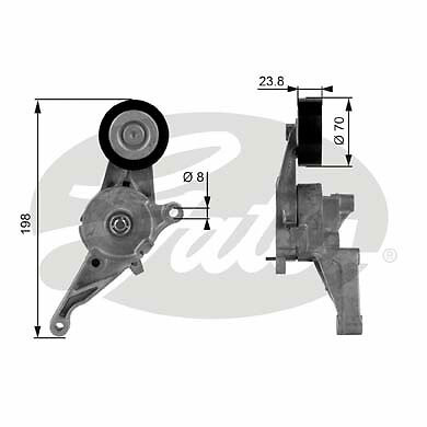 Bosch V-Ribbed Serpentine Belt + Tensioner Pulley Kit For Audi A3, VW, Skoda 1.9/2.0 TDI 8 thumbnail image