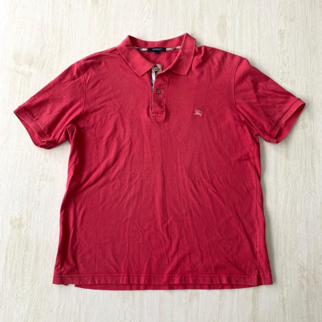 BURBERRY LONDNレッド ポロシャツ S BURBERRY LONDON Short sleeve Polo shirt Red Nova check Japan