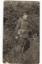Military Man Bowie Ballard RPPC VTG Postcard SK1.