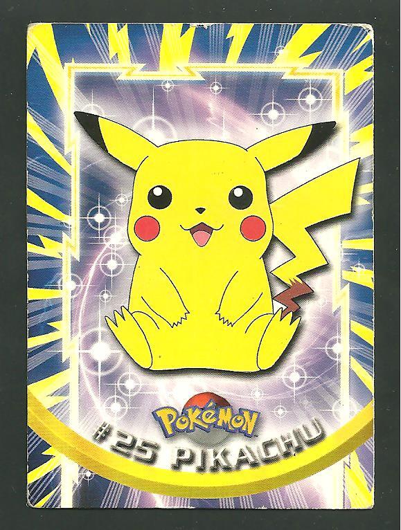 Topps Pokemon #25 Pikachu TV Animation Edition Collectible Topps Pokemon #25 Pikachu TV Animation Edition Collectible