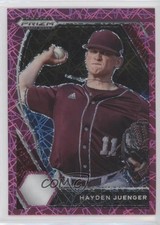 2021 Panini Prizm Draft Picks Pink Velocity Prizm Hayden Juenger #PDP182 0g03