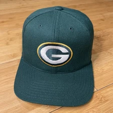 VTG American Needle Green Bay Packers Wool 90s Basic Snapback Hat Cap NFL