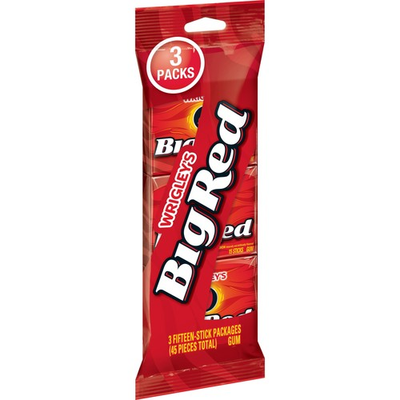 #ad Big Red Wrigley#x27;s Cinnamon Gum 3 Fifteen Stick 15 Count Pack of 3 $6.93