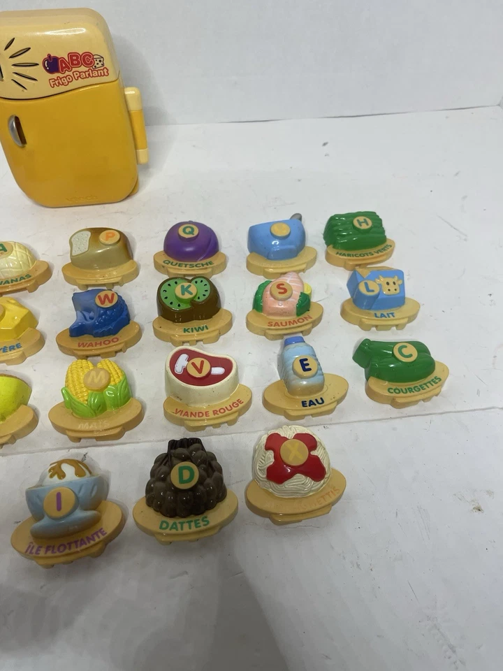 VIDEO FRENCH VTech ABC Frigo Parlant Food Fun Educational Toy Fridge RARE Read - Image 3 of 4
