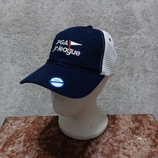 PGA Jr. League Hat/ Cap Navy Blue Adjustable Snapback Trucker Mesh NEW NWT