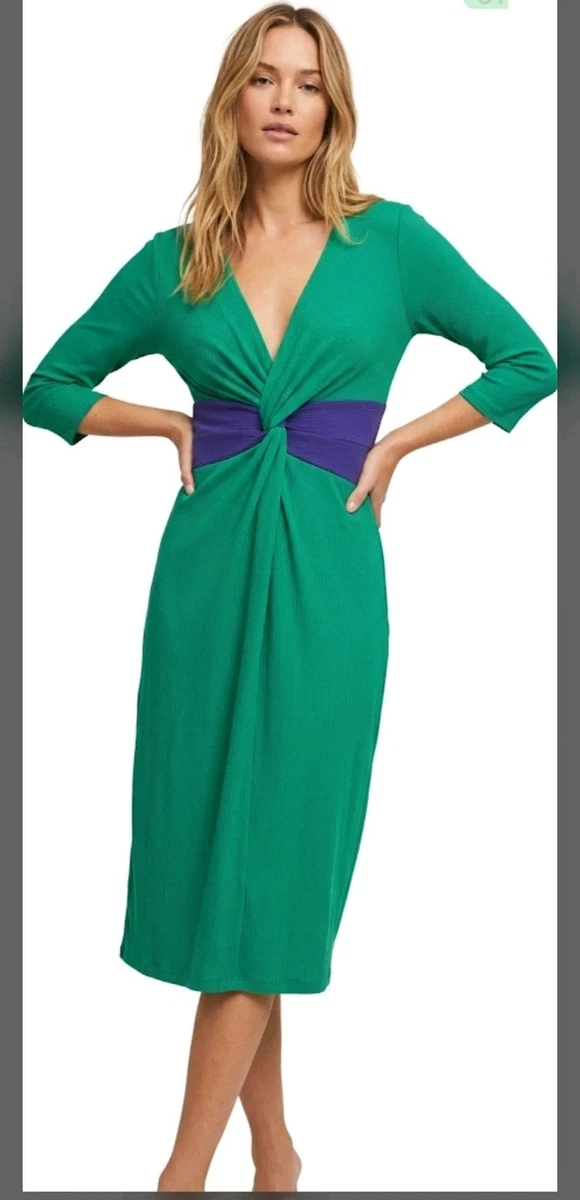 moulinette soeurs green dress Rare Anrthropologie Moulinette Soeurs Dress Silk Green Multi Size 4
